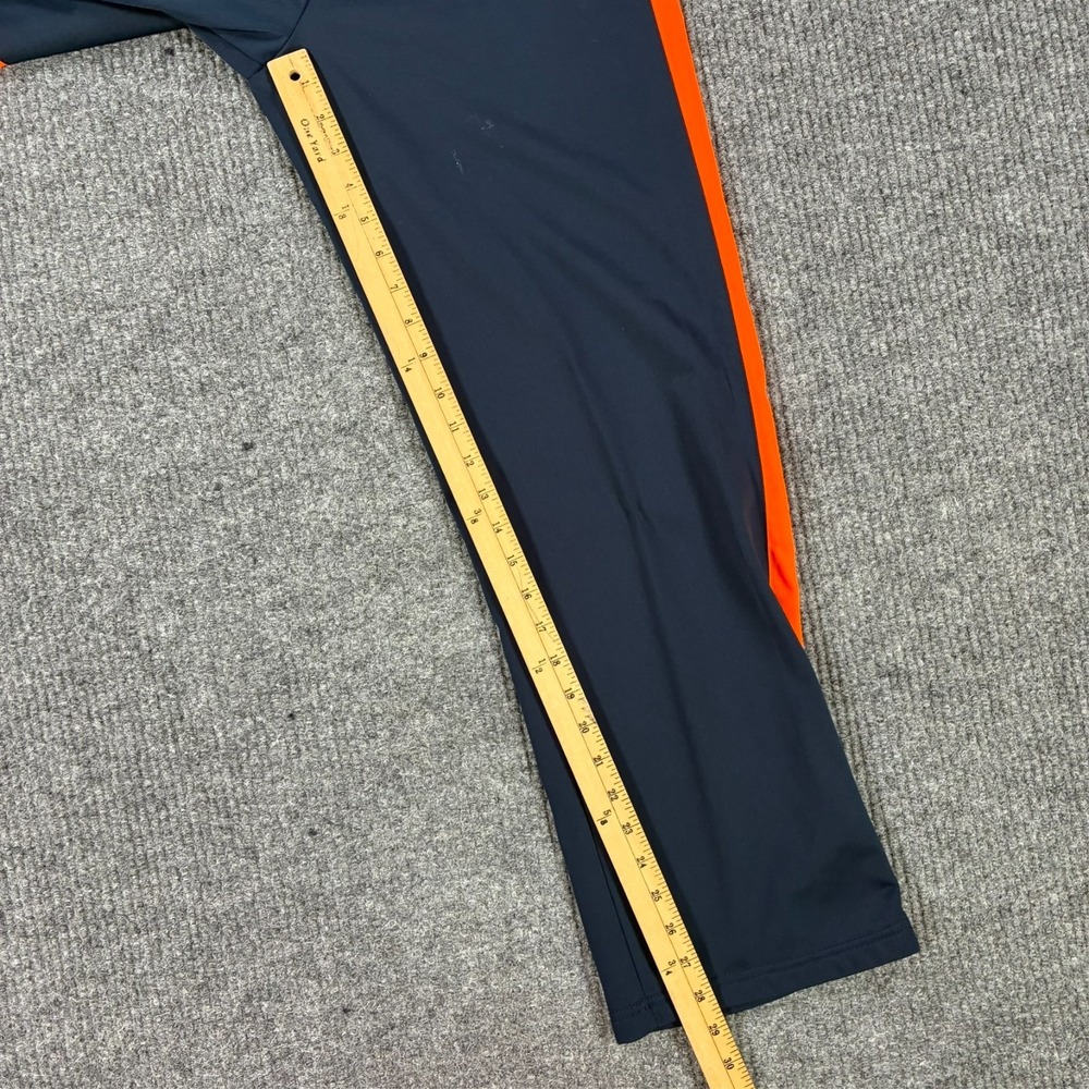 Reebok Track Pants Mens Size XL Navy Blue Orange Pull On Athletic Warm Up Y2K - Picture 8 of 11